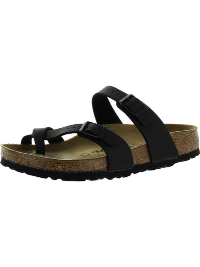 BIRKENSTOCK MAYARI WOMENS BUCKLE SLIP ON FOOTBED SANDALS