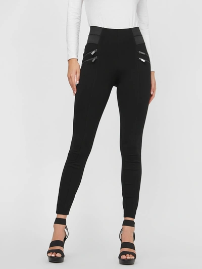 Guess Factory Penny Ponte Pants In Black