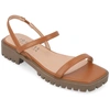Journee Collection Collection Women's Nylah Sandals In Brown