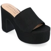 Journee Collection Collection Women's Tru Comfort Foam Enyya Sandals In Black