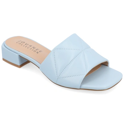Journee Collection Collection Women's Elidia Sandals In Blue