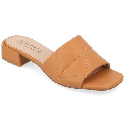 Journee Collection Collection Women's Elidia Sandals In Brown