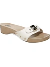 DR. SCHOLL'S CLASSIC WOMENS LEATHER STUDDED SLIDE SANDALS