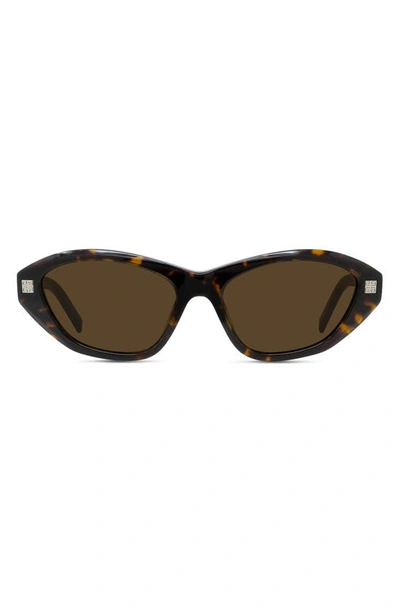 Givenchy Gvday Cat-eye Tortoiseshell Acetate Sunglasses In Dark Havana