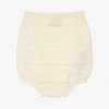 GUCCI BABY GIRLS IVORY KNITTED GG SHORTS
