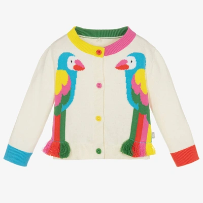 Stella Mccartney Babies' Cardigan With Print In White