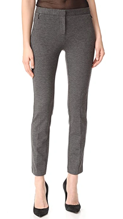 Kobi Halperin Alexandra Double-knit Trousers In Dark Grey Melange