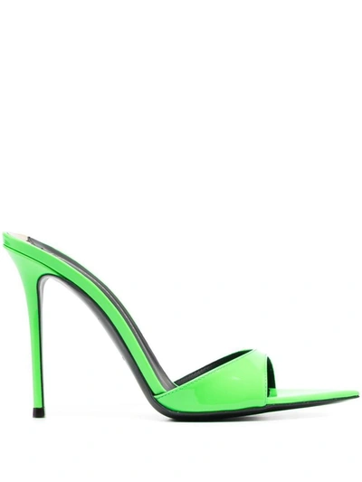 Giuseppe Zanotti 细高跟穆勒鞋 In Light Green