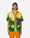 Stockholm Surfboard Club Airbrush Flowers Shirt Multicolor In Green