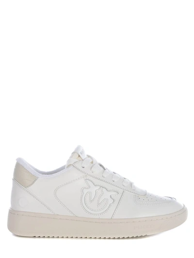 Pinko Trainers  Bondy In Leather In Bianco