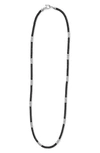 Lagos Black Caviar Ceramic Station Necklace In Black