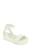 Mia Lunna Platform Ankle Strap Sandal In Ivory