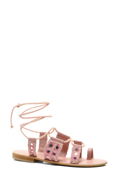 Free People Mantra Mirror Sandals In Pink