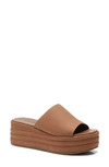 Free People Harbor Platform Sandal In Tan