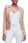 L'agence Sofia Knit Blazer In Dusty Pink