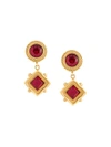 DOLCE & GABBANA crystal drop clip-on earrings,水晶,黄铜