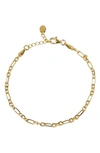 Argento Vivo Mixed Link Chain Bracelet In Gold