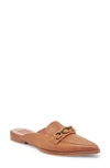 Dolce Vita Sidon Pointed Toe Mule In Brown Leather