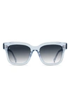 Raen Breya 54mm Square Sunglasses In Swim/ Smoke Gradient