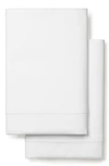 Boll & Branch Classic Hemmed 300 Thread Count Set Of 2 Organic Cotton Pillowcases In White
