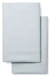 Boll & Branch Classic Hemmed 300 Thread Count Set Of 2 Organic Cotton Pillowcases In Shore
