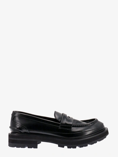 Alexander Mcqueen Leather Loafer In Negro