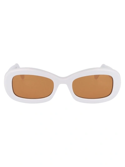 Gcds Gd0027 Sunglasses In 21e White