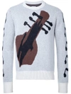 THE SOLOIST TAKAHIROMIYASHITA THE SOLOIST GUITAR INTARSIA JUMPER - GREY,SK000412003914