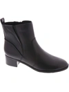 Easy Spirit Womens Leather Embossed Ankle Boots In Black