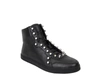 Gucci Men's Black Sttuded Leather High Top Sneaker In Black