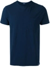 Drumohr Chest Pocket T-shirt In Blue