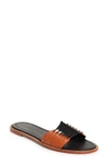 Ulla Johnson Ameya Twisted Contrast Slide Hazel 37 In Hazel