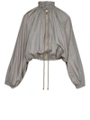 PATOU PATOU COUTURE GREY COTTON BLEND BOMBER JACKET