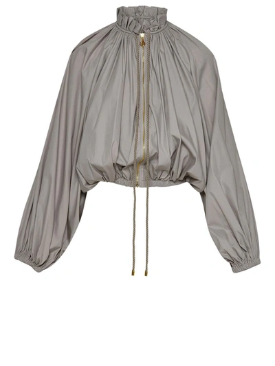 Patou Long-sleeve Bomber Jacket In White