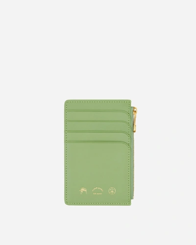 Mister Green Zippered Card Case In Green