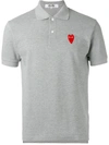 COMME DES GARÇONS PLAY ELONGATED HEART POLO SHIRT,P1T23211982388