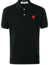 Comme Des Garçons Play Play Polo Shirt In Black