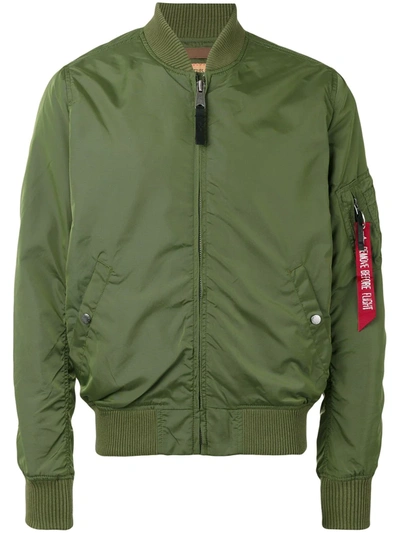 Alpha Industries Classic Bomber Jacket In Green