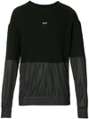 Mostly Heard Rarely Seen Paneled Sweatshirt In Black