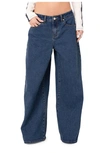 Edikted Rocksi Low Rise Wide Leg Jeans In Blue