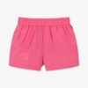 BURBERRY BABY GIRLS PINK VINTAGE CHECK SHORTS