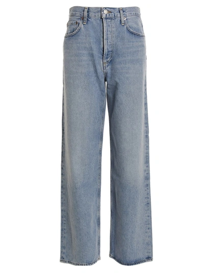 Agolde Jeans 'low Rise Baggy' In Blue