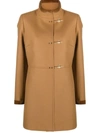 Fay Beige Virgin Wool Blend Virginia Coat In Camel