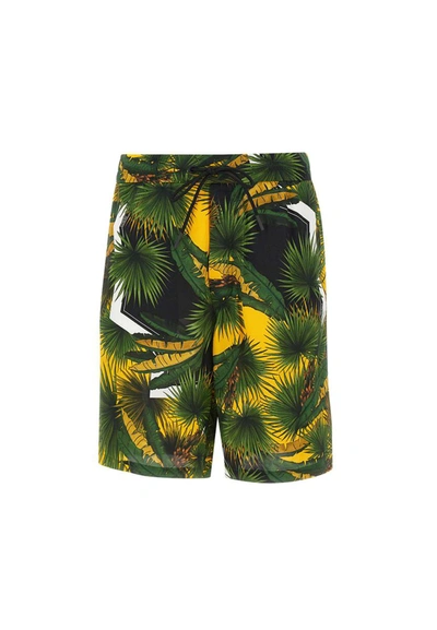 Iceberg Botanical-print Bermuda Shorts In S5y1