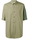 COMME DES GARÇONS SHIRT contrast sleeve shirt,S2505412010470