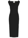Roland Mouret Knit Bodycon Midi Dress In Black