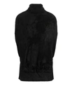 Sapio Double Damask High Collar Velvet Cape In Black