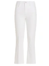 L Agence Marty Ultra High Rise Flare Jeans In White