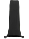 Magda Butrym Black Asymmetrical Long Skirt In Black