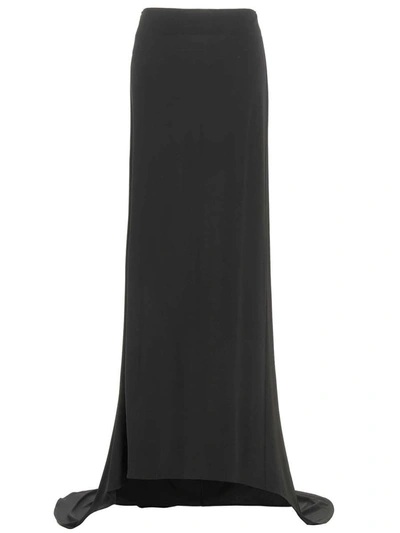 Magda Butrym Asymmetrical Long Skirt Skirts Black